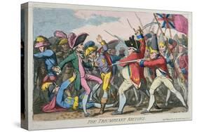 The Triumphant Britons, Published by Hannah Humphrey in 1780-James Gillray-Stretched Canvas