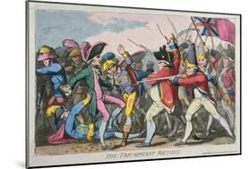 The Triumphant Britons, Published by Hannah Humphrey in 1780-James Gillray-Mounted Giclee Print