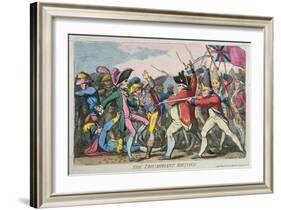 The Triumphant Britons, Published by Hannah Humphrey in 1780-James Gillray-Framed Giclee Print