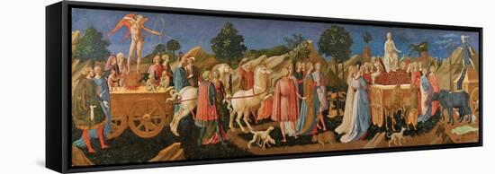 The Triumphs of Love, Chastity, and Death, C. 1450-Francesco Di Stefano Pesellino-Framed Stretched Canvas