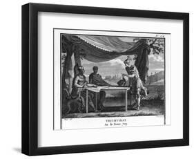 The Triumvirate, Marcus Antonius Octavius (Later Emperor Augustus) and Lepidus-Augustyn Mirys-Framed Photographic Print