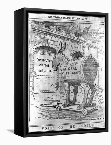 The Trojan Horse at Our Gate after Orr in Chicago Tribune, Sept. 17, 1935-null-Framed Stretched Canvas