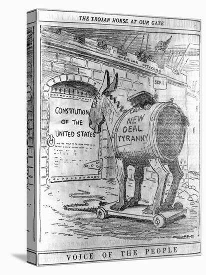 The Trojan Horse at Our Gate after Orr in Chicago Tribune, Sept. 17, 1935-null-Stretched Canvas