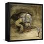 The Troll and the Boy-John Bauer-Framed Stretched Canvas