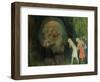 The troll lured the girls with gold-Erik Theodor Werenskiold-Framed Premium Giclee Print