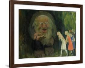 The troll lured the girls with gold-Erik Theodor Werenskiold-Framed Giclee Print