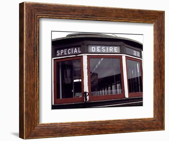 The Trolley to Desire Street in New Orleans-null-Framed Photographic Print