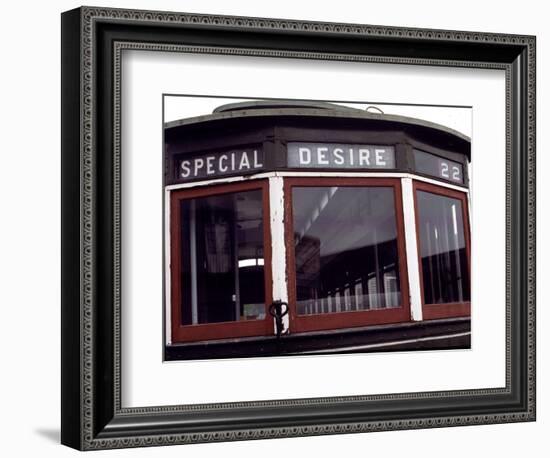 The Trolley to Desire Street in New Orleans-null-Framed Photographic Print