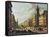 The Trongate, Glasgow, 1826-John Knox-Framed Stretched Canvas