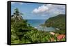 The tropical and very sheltered Marigot Bay, St. Lucia, Windward Islands, West Indies Caribbean, Ce-Martin Child-Framed Stretched Canvas