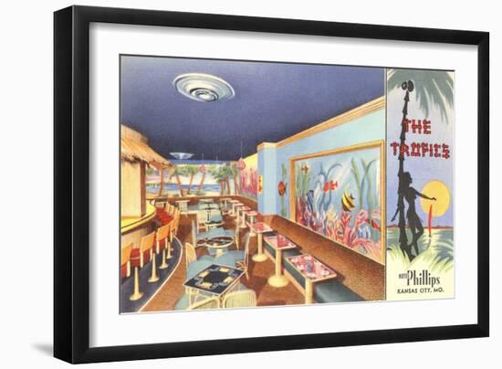 The Tropics Cocktail Lounge, Kansas City, Missouri-null-Framed Art Print