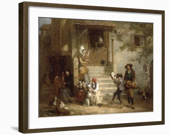 The Troubadors (Street musicians), 1842-Frederick Goodall-Framed Giclee Print