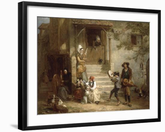 The Troubadors (Street musicians), 1842-Frederick Goodall-Framed Giclee Print