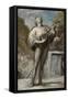 The Troubadour, 1868-1873 (Oil on Fabric)-Honore Daumier-Framed Stretched Canvas