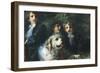 The Troubetzkoy Boys with a Dog, 1874-Daniele Ranzoni-Framed Giclee Print