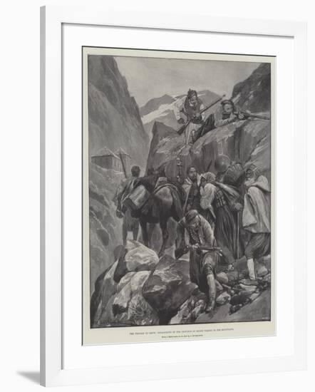 The Trouble in Crete, Inhabitants of the Province of Selino Taking to the Mountains-Richard Caton Woodville II-Framed Giclee Print