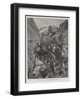 The Trouble in Crete, Inhabitants of the Province of Selino Taking to the Mountains-Richard Caton Woodville II-Framed Giclee Print