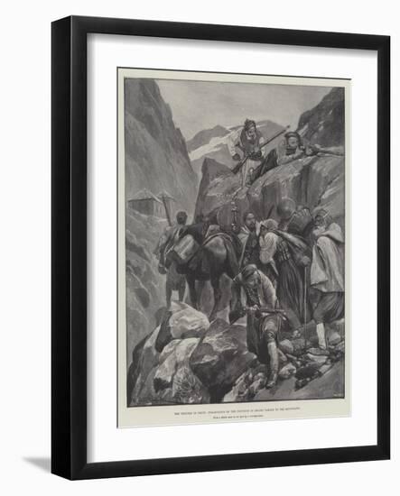 The Trouble in Crete, Inhabitants of the Province of Selino Taking to the Mountains-Richard Caton Woodville II-Framed Giclee Print