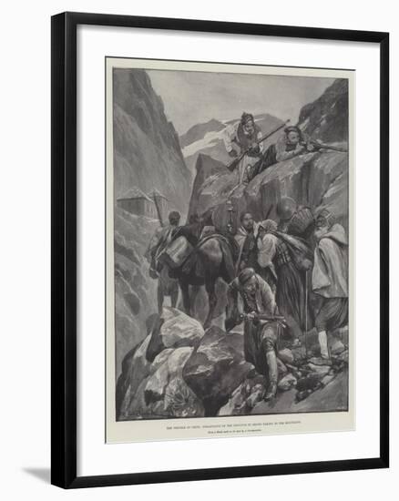 The Trouble in Crete, Inhabitants of the Province of Selino Taking to the Mountains-Richard Caton Woodville II-Framed Giclee Print