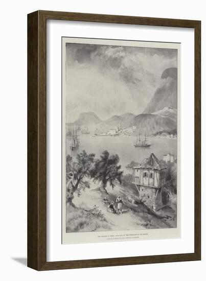 The Trouble in Crete, Suda Bay, on the North-East of the Island-William 'Crimea' Simpson-Framed Giclee Print