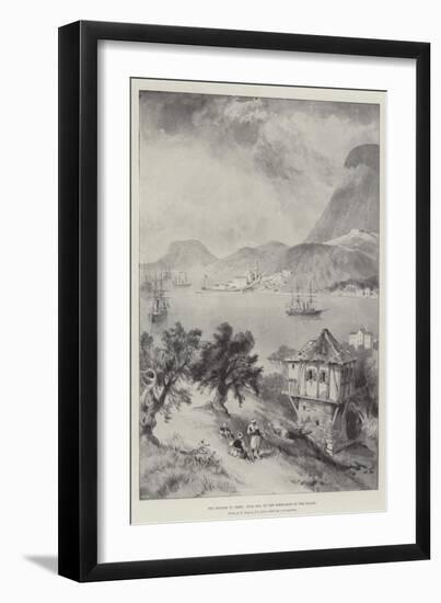 The Trouble in Crete, Suda Bay, on the North-East of the Island-William 'Crimea' Simpson-Framed Premium Giclee Print