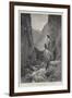 The Trouble in Crete, the Chief Pass, Sphakia, the Mountain Retreat of the Revolutionists-Charles Auguste Loye-Framed Giclee Print