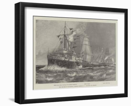 The Trouble in Nicaragua, Admiral Stephenson's Squadron at Corinto-null-Framed Giclee Print