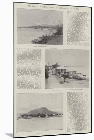 The Trouble in Samoa, Scenes and Sketches in the Islands-Charles Auguste Loye-Mounted Giclee Print