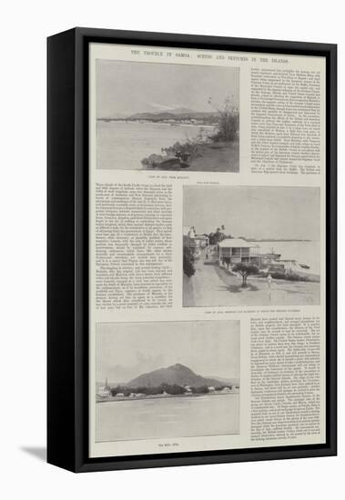 The Trouble in Samoa, Scenes and Sketches in the Islands-Charles Auguste Loye-Framed Stretched Canvas