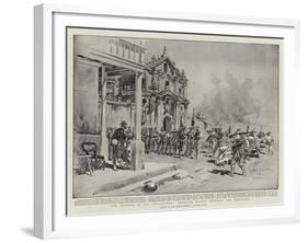 The Trouble in the Philippines, American Troops Entering San Fernando-Charles Edwin Fripp-Framed Giclee Print