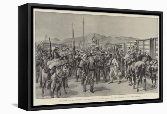 The Trouble in the Transvaal-William Heysham Overend-Framed Stretched Canvas