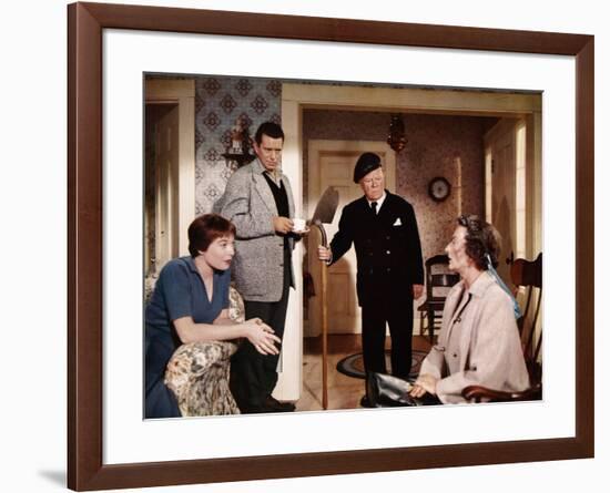 "THE TROUBLE WITH HARRY" by AlfredHitchcock with Shirley McLaine, John Forsythe, Edmund Gwenn and M-null-Framed Photo