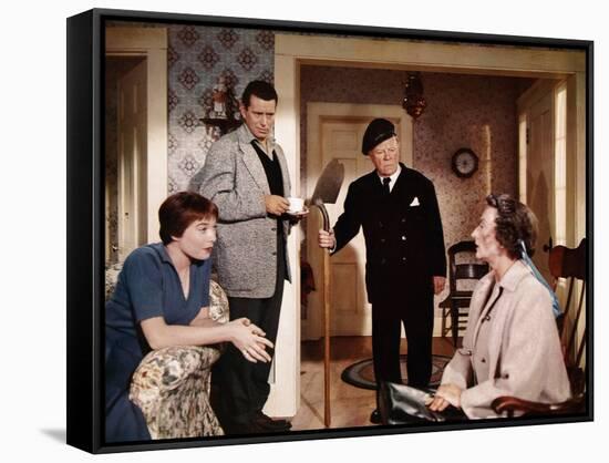 "THE TROUBLE WITH HARRY" by AlfredHitchcock with Shirley McLaine, John Forsythe, Edmund Gwenn and M-null-Framed Stretched Canvas