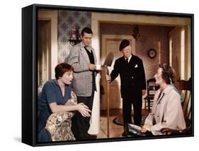 "THE TROUBLE WITH HARRY" by AlfredHitchcock with Shirley McLaine, John Forsythe, Edmund Gwenn and M-null-Framed Stretched Canvas