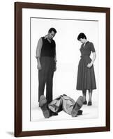 "THE TROUBLE WITH HARRY" by AlfredHitchcock with Shirley McLaine, John Forsythe, Edmund Gwenn and M-null-Framed Photo