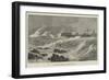 The Troubled Waters of Peterhead Harbour-null-Framed Giclee Print