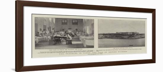 The Troubles in Crete, the Care of British Wounded-null-Framed Giclee Print