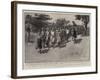 The Troubles in Samoa, Lieutenant Gaunt Riding Beside His Native Brigade-Henry Marriott Paget-Framed Giclee Print