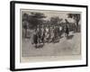 The Troubles in Samoa, Lieutenant Gaunt Riding Beside His Native Brigade-Henry Marriott Paget-Framed Giclee Print