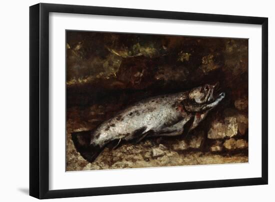 The Trout, 1873-Gustave Courbet-Framed Giclee Print