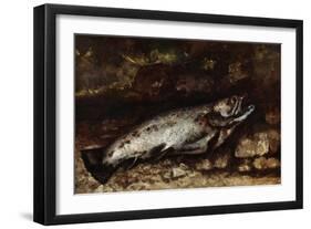 The Trout, 1873-Gustave Courbet-Framed Giclee Print