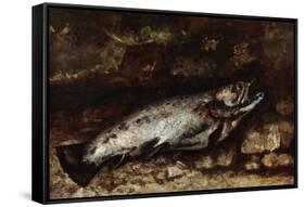 The Trout, 1873-Gustave Courbet-Framed Stretched Canvas