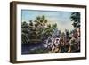 The Trout Stream, 1852-Currier & Ives-Framed Giclee Print