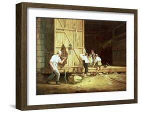 The Truant Gamblers, 1835-William Sidney Mount-Framed Giclee Print