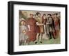 The Truce of Nice Between Francis I (1494-1547) and Charles V (1500-58)-Taddeo Zuccaro-Framed Giclee Print