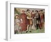 The Truce of Nice Between Francis I (1494-1547) and Charles V (1500-58)-Taddeo Zuccaro-Framed Giclee Print