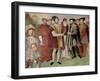 The Truce of Nice Between Francis I (1494-1547) and Charles V (1500-58)-Taddeo Zuccaro-Framed Giclee Print