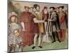 The Truce of Nice Between Francis I (1494-1547) and Charles V (1500-58)-Taddeo Zuccaro-Mounted Giclee Print