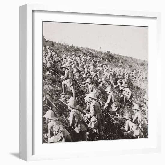 The True Bulldog Rush of Our Troops at the Dardanelles-English Photographer-Framed Photographic Print