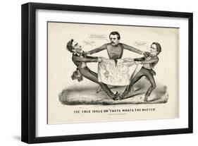 The True Issue or That's What's the Matter, 1864-Currier & Ives-Framed Giclee Print